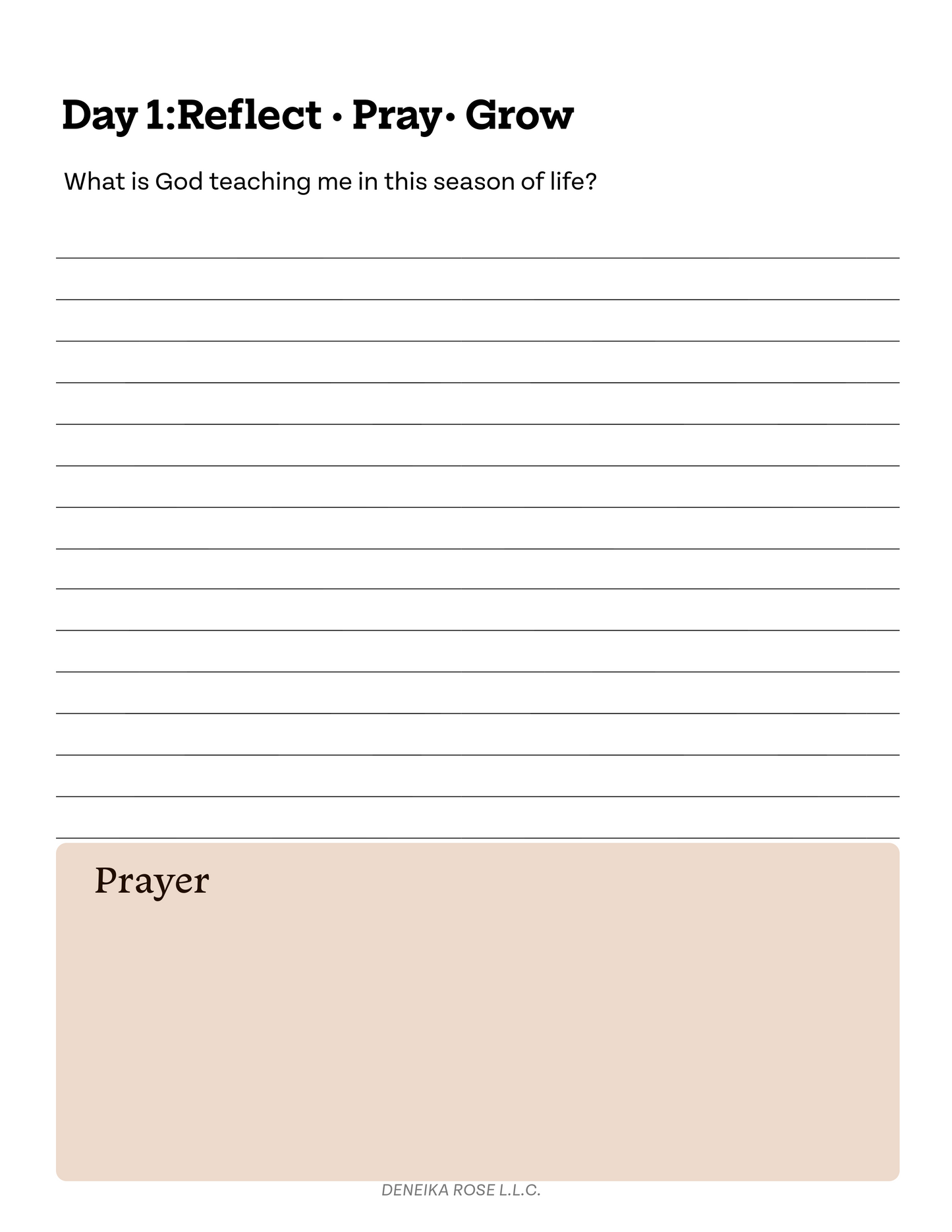 A Gentle 30-Day Faith Brown Journaling Guide Hardback