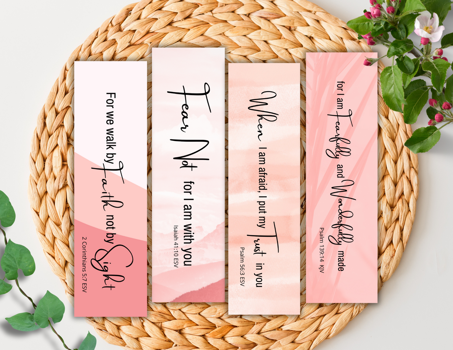 Pink Scripture Bookmark Bundle