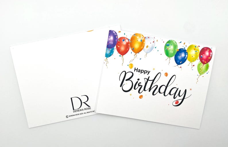 Happy Birthday with Balloons