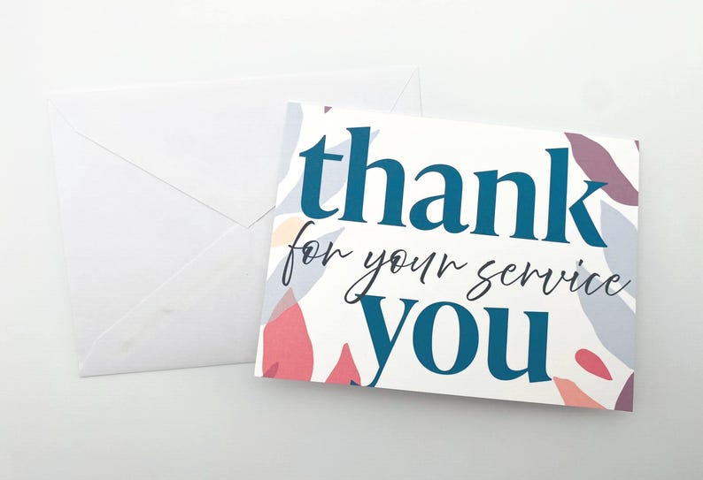 Thank You for Your Service Greeting Card