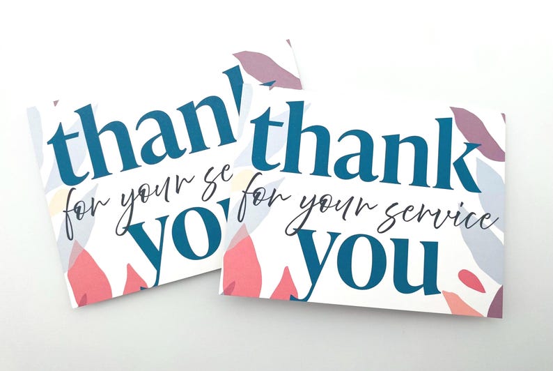 Thank You for Your Service Greeting Card