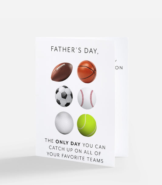 Game Day Father's Day Card