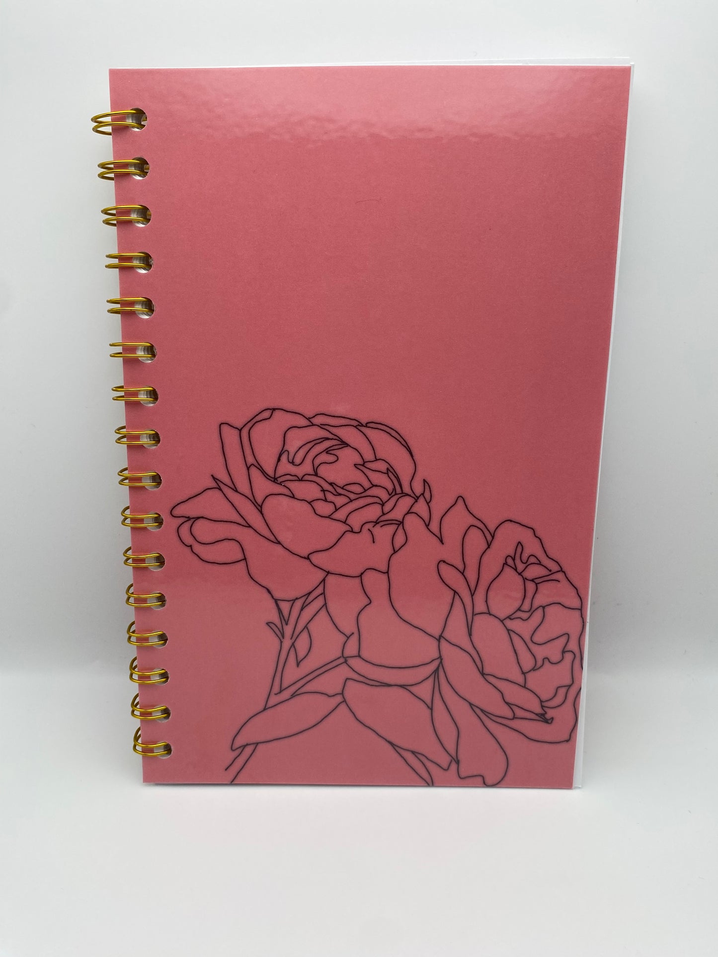 Rose Line Drawing Notebook
