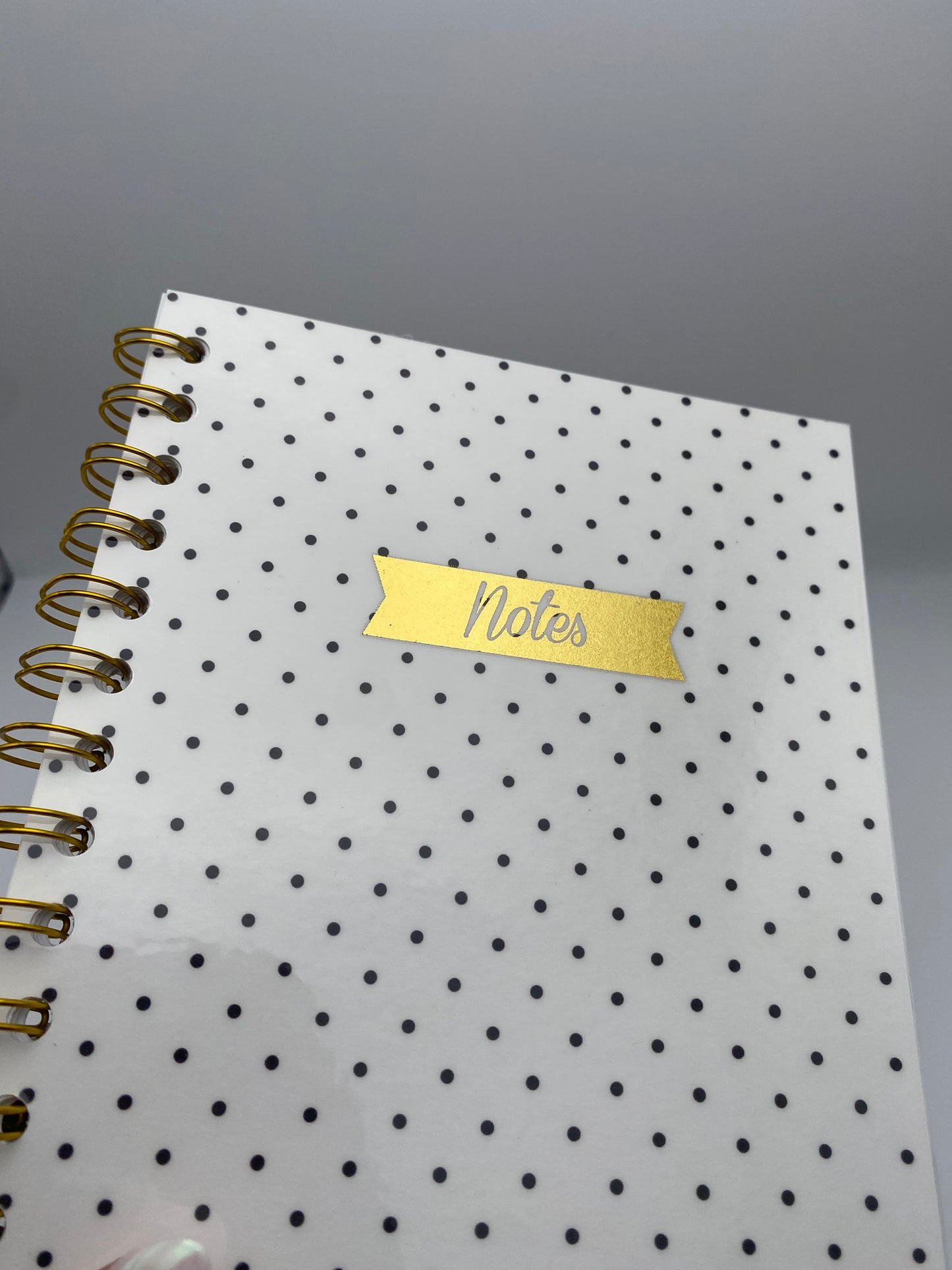 Black and White Polka Dots Notebook
