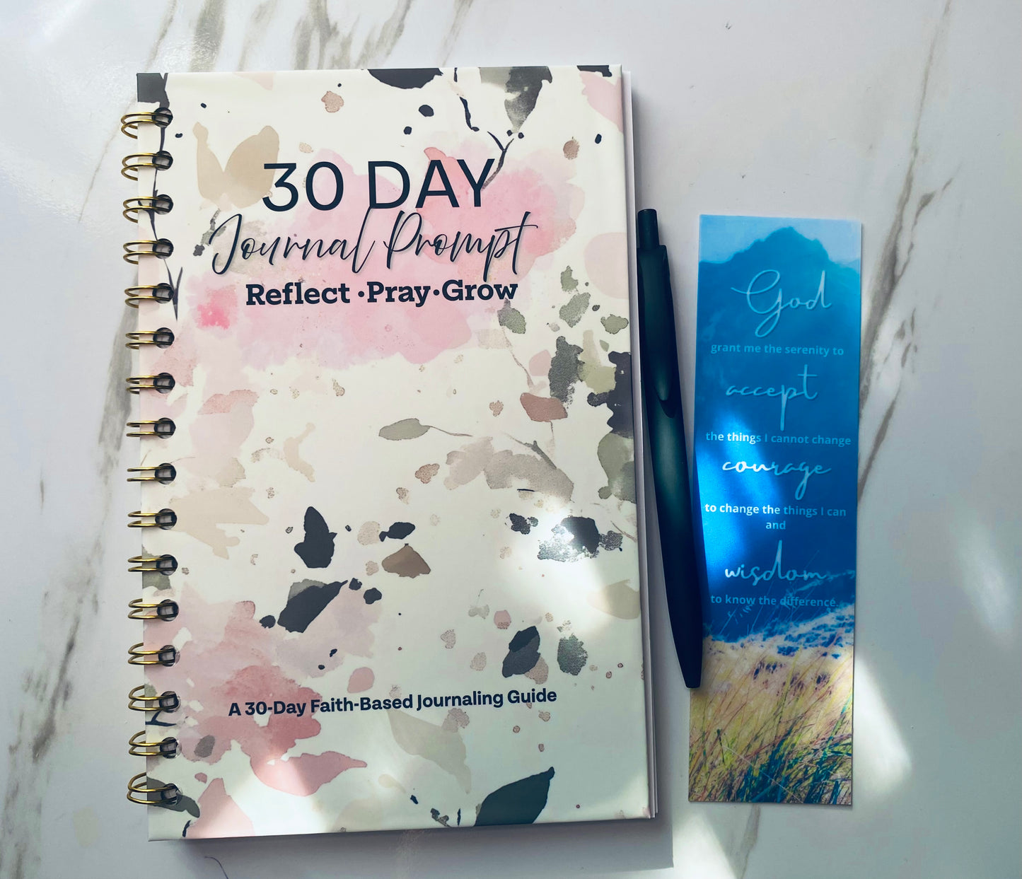 A Gentle 30-Day Faith Floral Journaling Guide Hardback