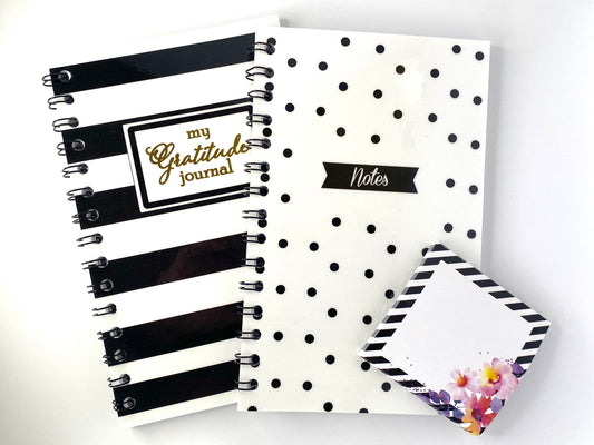 Black and White Notebook Combo Pack