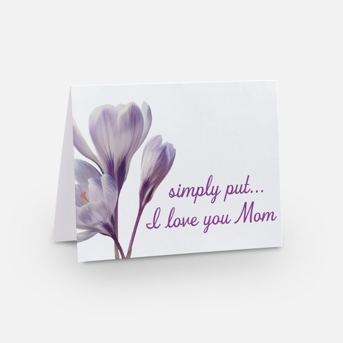 Simply put I love you Mom