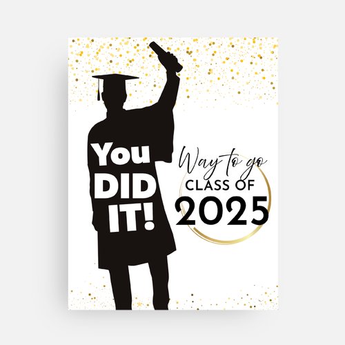 You did it