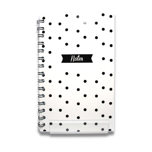 Black and White Polka Dots Notebook